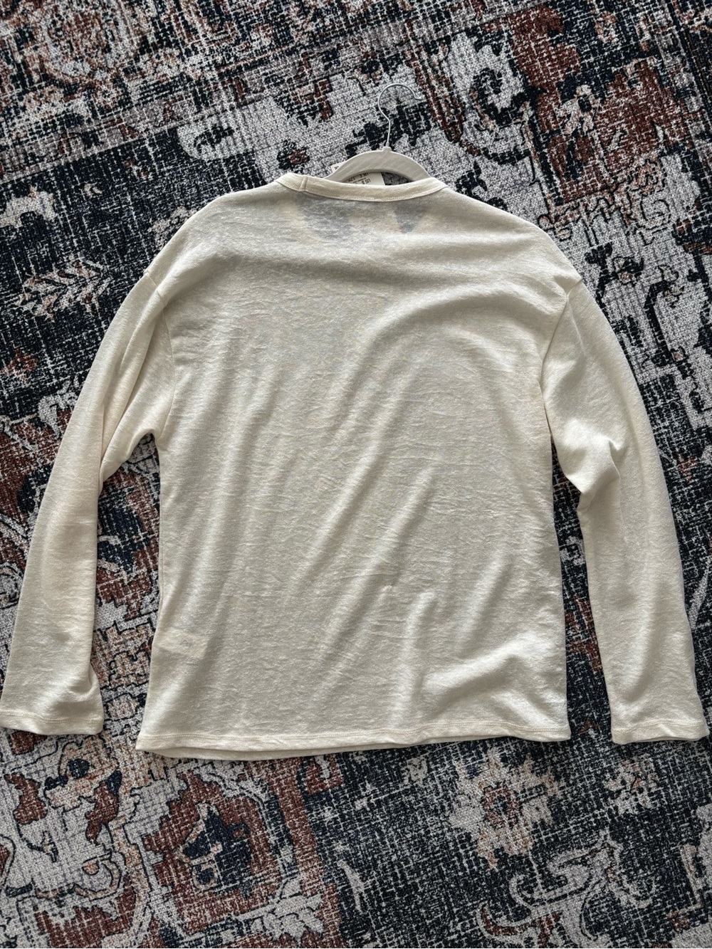 ZARA Basic Beige LONG SLEEVE SIZE S - Picture 4 of 6